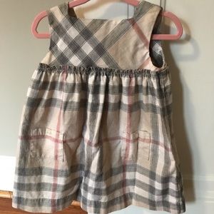 Burberry children baby girls dress 18m
